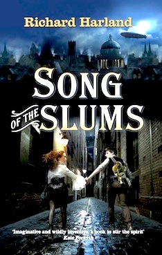 cover and button for Song of the Slums