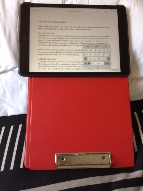 Richard's iPad as used for writing Ferren